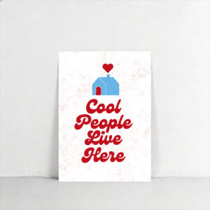 Cool people red and blue