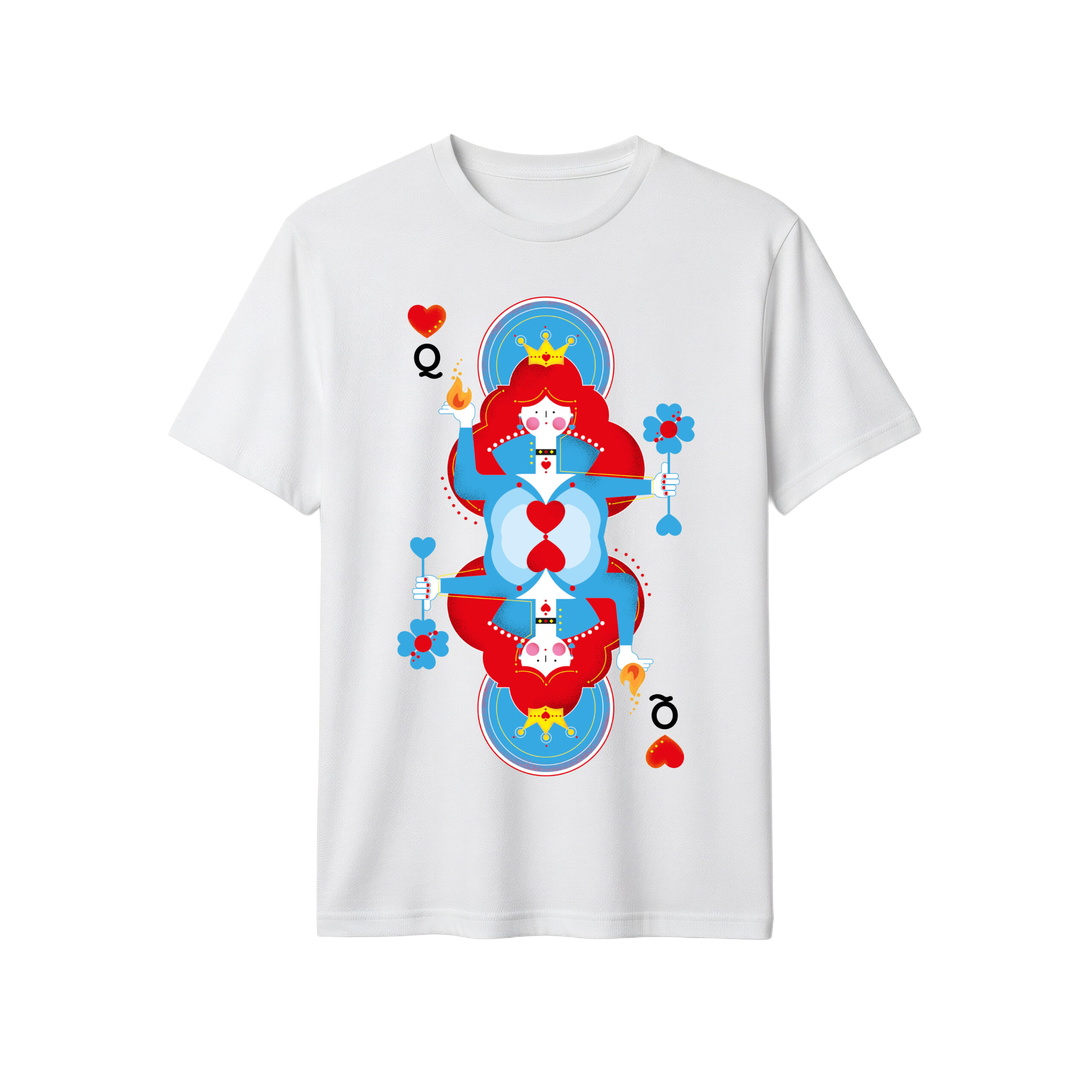 Tee shirt Queen of hearts (unisex)
