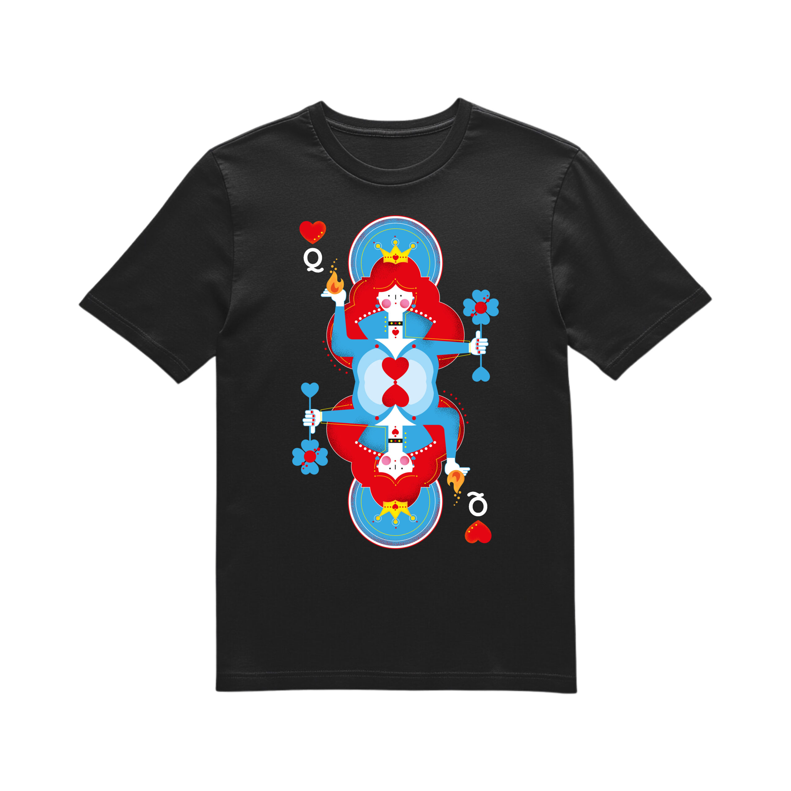 Tee shirt Queen of hearts (unisex) - Imagen 2